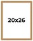 20x26 Refined Picture Frame with UV-Resistant Acrylic & Acid Free Backing, Available in 5 Finishes - Black, Blue, Gold, Silver, and White